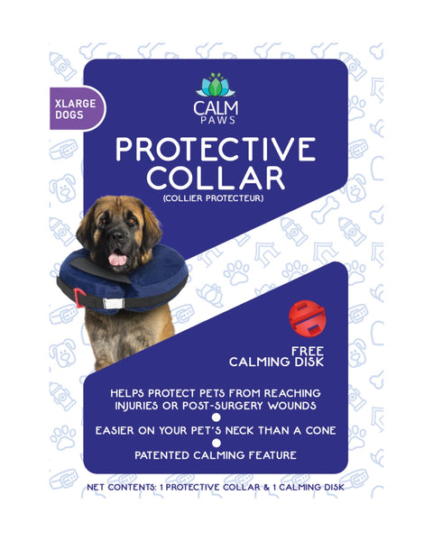 Calm Paws  Protective Inflatable Collar w/ Dog Calming Disk XLarge