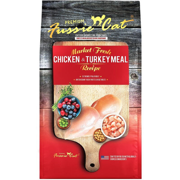 **Fussie Cat 10Lb Chicken Turkey Market Fresh