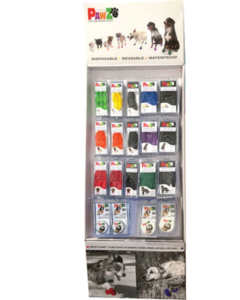 Pawz Dog Boot Maxwax Display 62 Piece