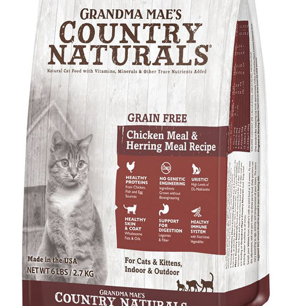 Grandma Mae's Country Naturals Grain Free Dry Cat Food Chicken 1ea/6 lb