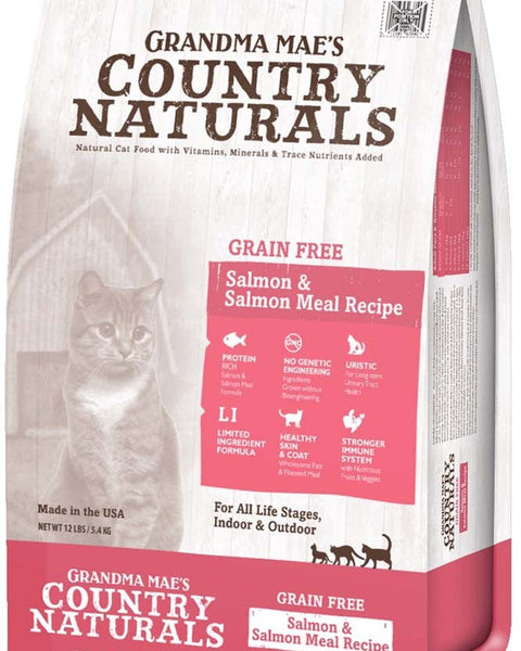 Grandma Mae's Country Naturals Grain Free Dry Cat Food Salmon 1ea/3 lb