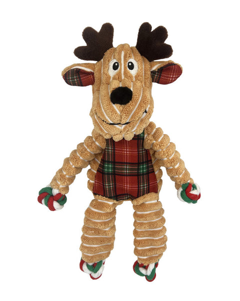 KONG Holiday Floppy Knots Reindeer Dog Toy 1ea/SM/MD