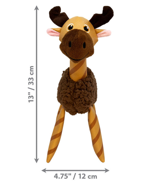 KONG Shakers Floofs Plush Dog Toy Moose, 1ea/MD