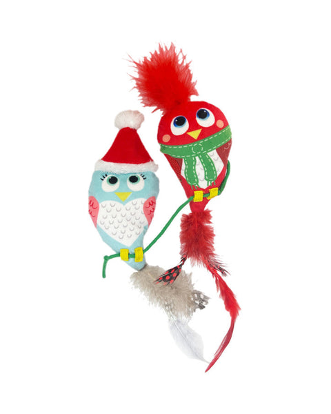 KONG Holiday Pull-A-Partz Cat Toy Luvs Bird, 1ea/One Size