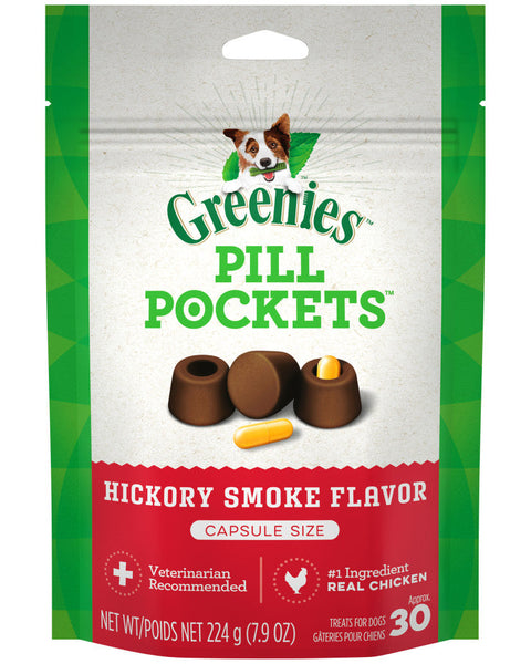 Greenies Pill Pockets for Capsules Hickory Smoke 1ea/30 ct, 7.9 oz