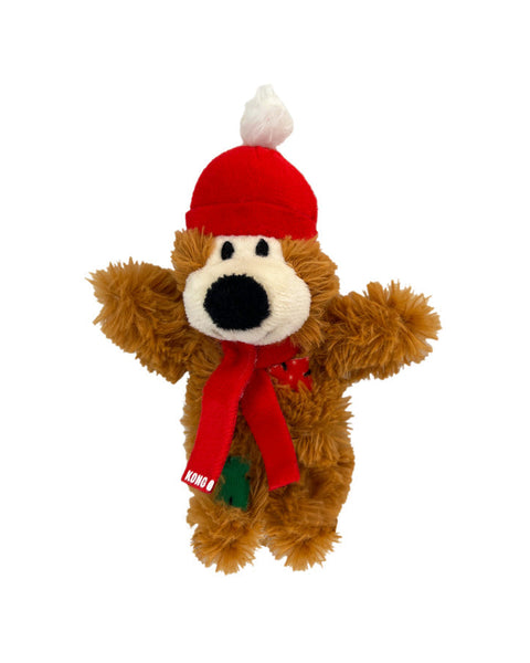 KONG Holiday Softies Bear Cat Toy Assorted, 1ea/One Size